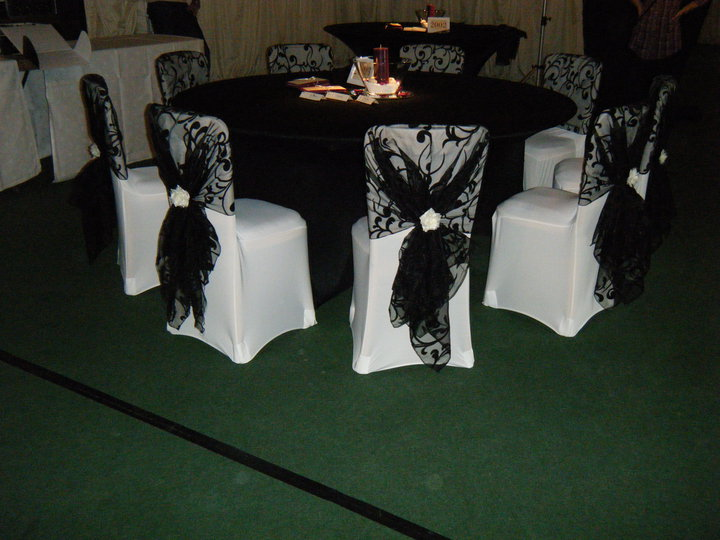 WEDDING SATIN CHAIR COVER FOR SALE BLACK NEW UK 